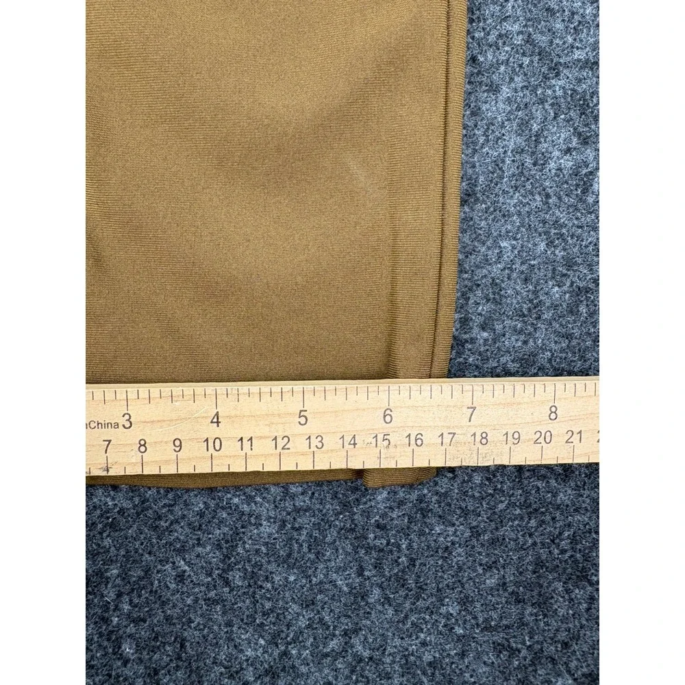 Lululemon ABC Pant Slim Fit 32 Tan Brown 5 Pocket Warpstreme Mens Trousers
